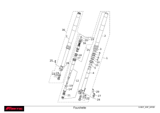 Fourche - FANTIC XXF 250 2022