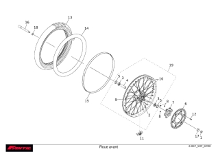 Front wheel - FANTIC XXF 250 2022