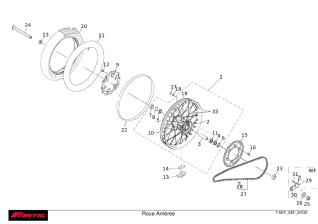 Rear wheel - FANTIC XXF 250 2022