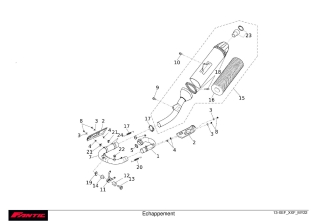 Echappement - FANTIC XXF 250 2022