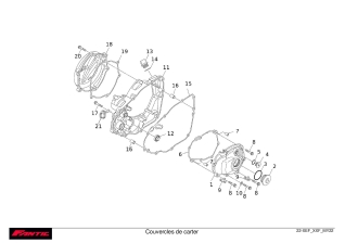 Couvercles de carter - FANTIC XXF 250 2022