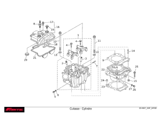 Head - cylinder - Fantic XXF 250 2022