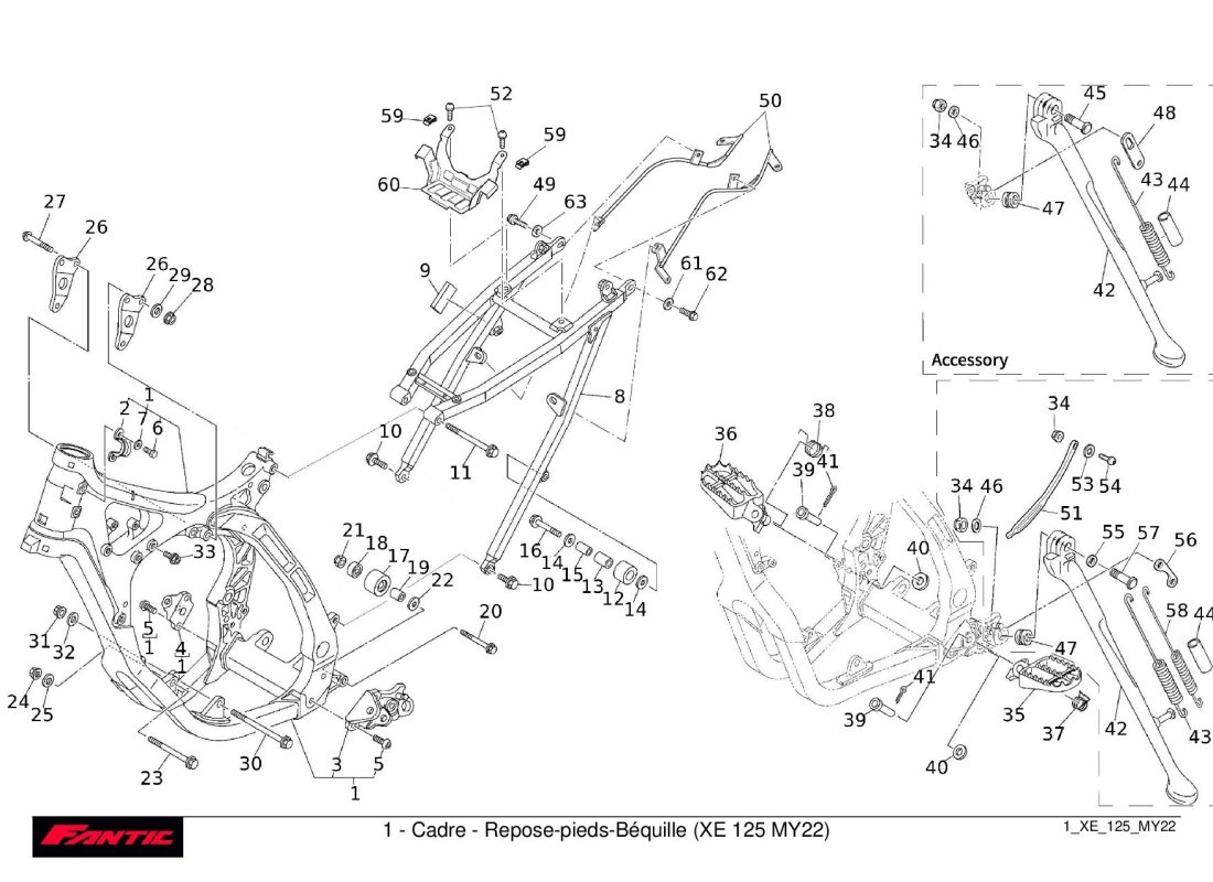 1 - Frame - Footpegs - Stand