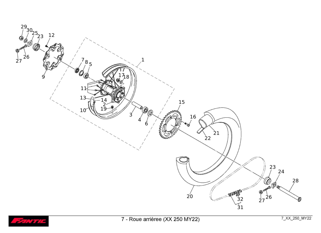 7 - Rear wheel