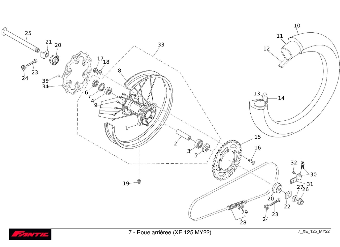 7 - Rear wheel