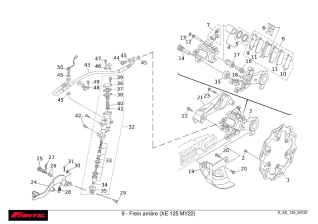 Rear brake - FANTIC XE 125 2022