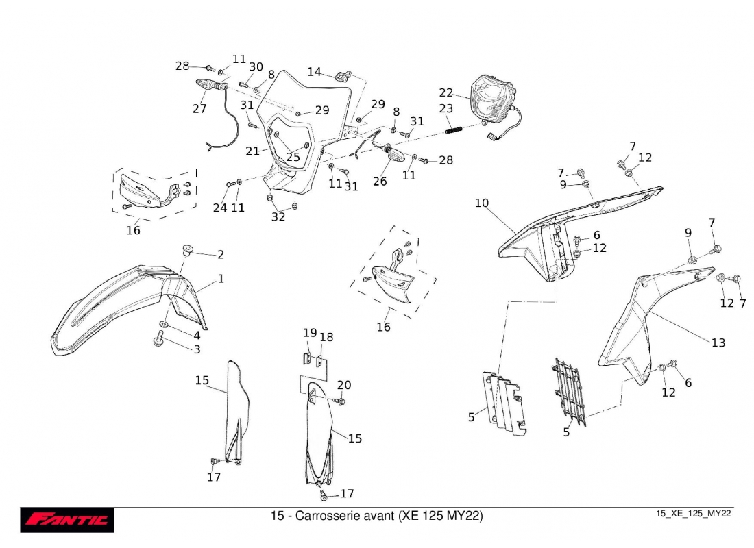 15 - Carrosserie avant