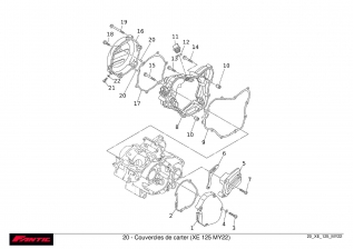 Couvercles de carter - FANTIC XE 125 2022