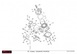 Culasse - Cylindre - FANTIC XE 125 2022