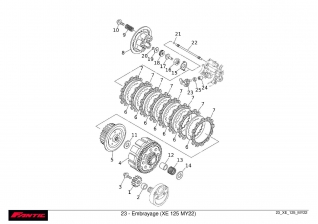 Embrayage - FANTIC XE 125 2022