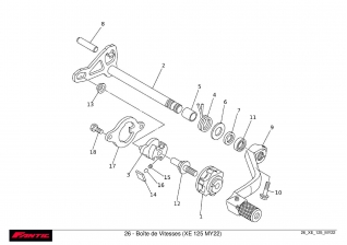 Selector - Fantic XE 125 2022