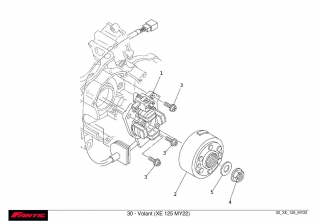 Flywheel - Fantic XE 125 2022