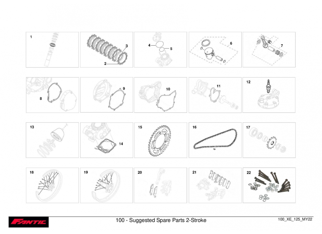 32 - 100 - Suggested Spare Parts 2-Stroke