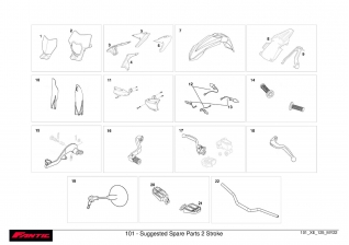 101 - Suggested Spare Parts 2 Stroke - FANTIC XE 125 2022