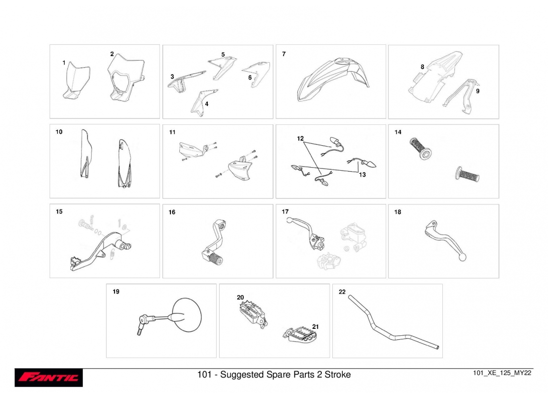 33 - 101 - Suggested Spare Parts 2 Stroke