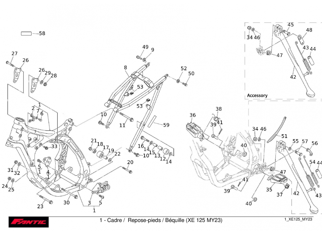 1 - Frame - Footpegs - Stand