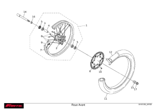 Front wheel - FANTIC XX 125 EVO 2022