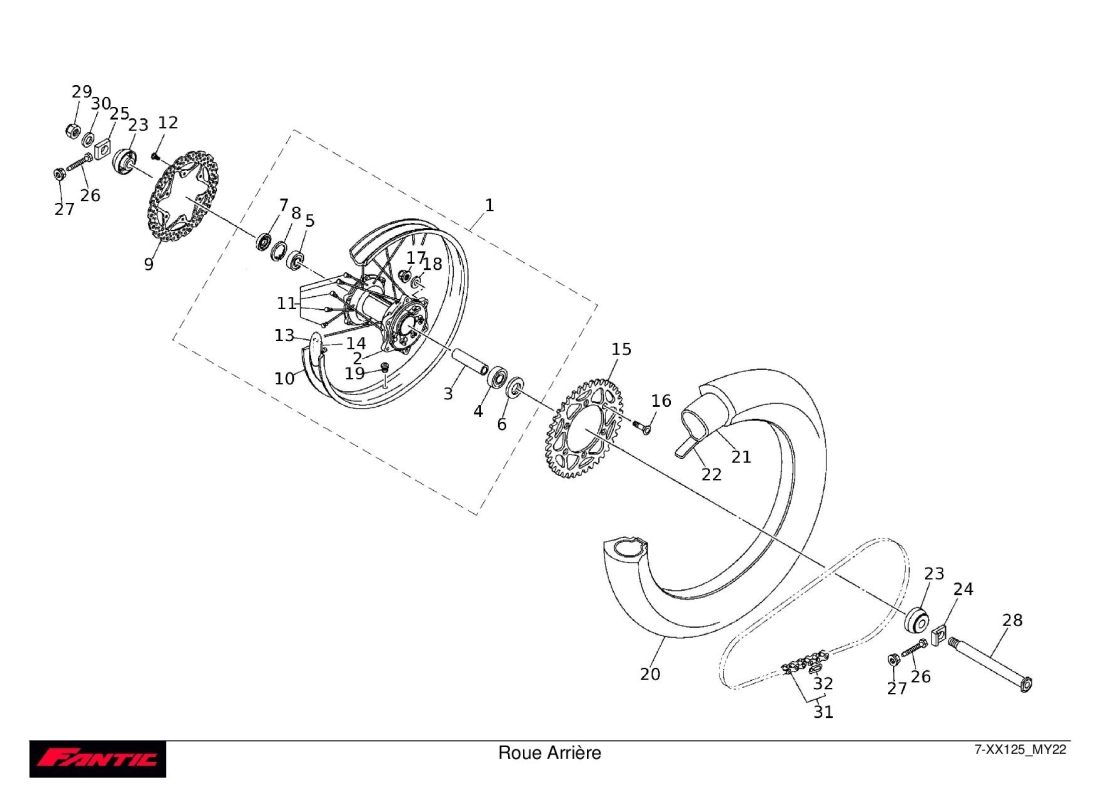 7 - Rear wheel