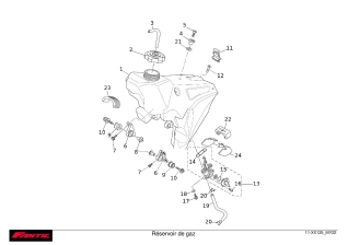 Fuel tank - FANTIC XX 125 EVO 2022