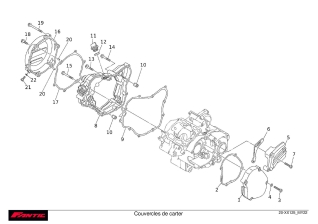 Couvercles de carter - FANTIC XX 125 EVO