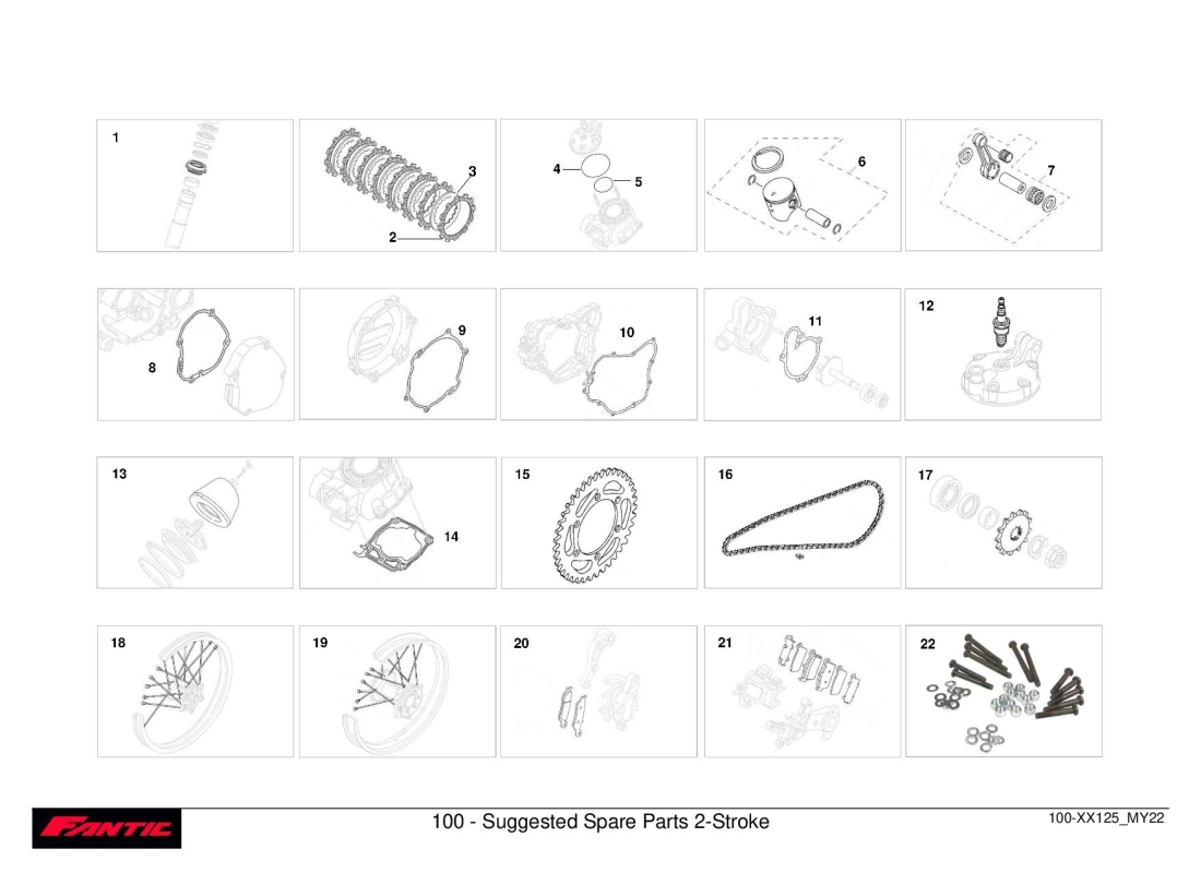 32 - 100 - Suggested Spare Parts 2-Stroke