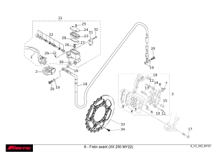 Frein avant pour FANTIC 250 XX de 2022