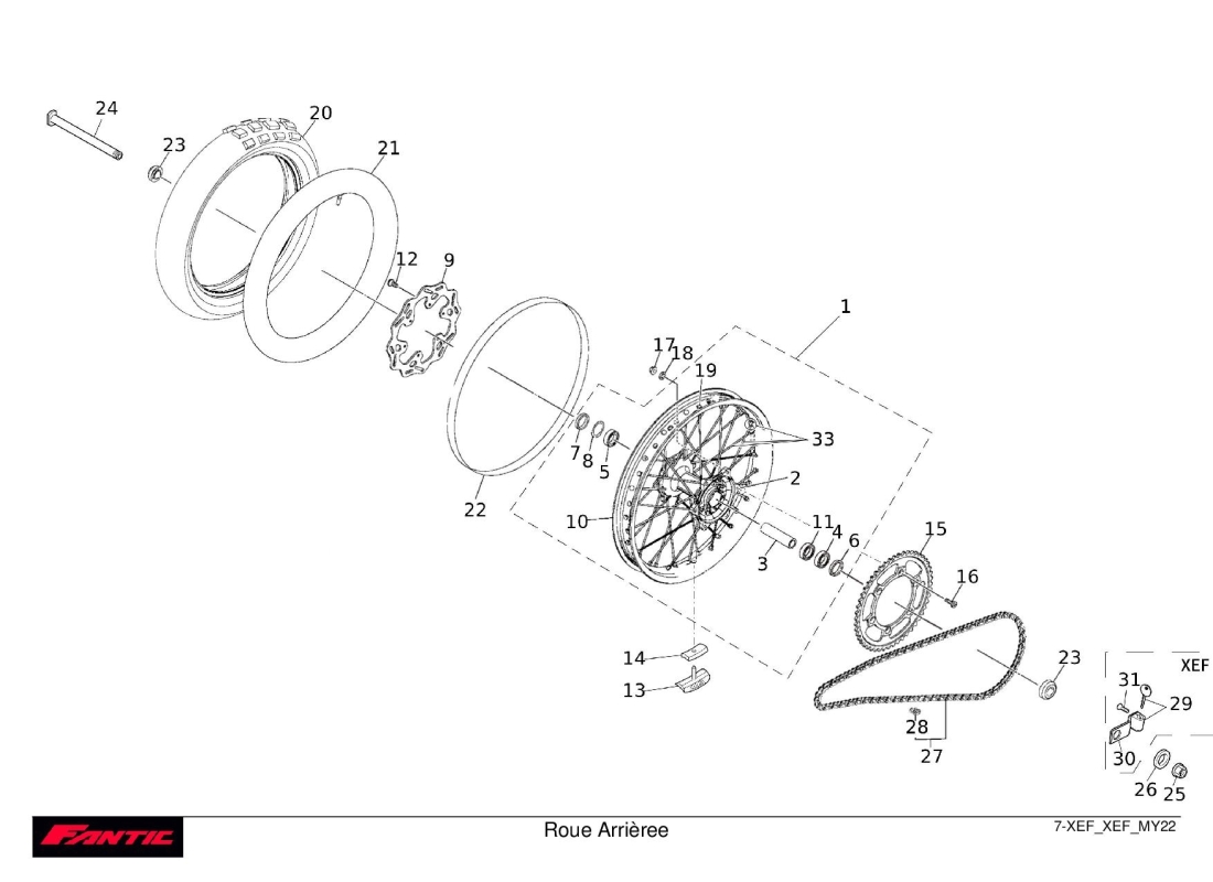 7 - Rear wheel